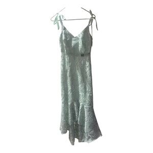 Elegant Lace Dress in Mint Green
